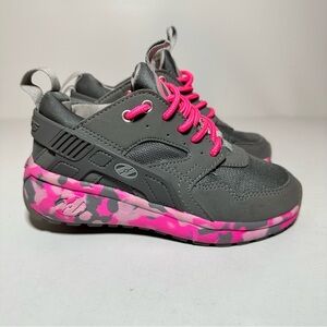 Heelys Discontinued Force HE100098H Pink Grey Youth Size 13C  Skate Shoes